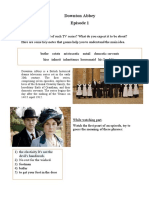 Pre-Watch Part.: Downton Abbey Episode 1