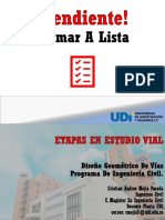 ETAPAS EN EL ESTUDIO DE UNA VIA Diapositiva 1