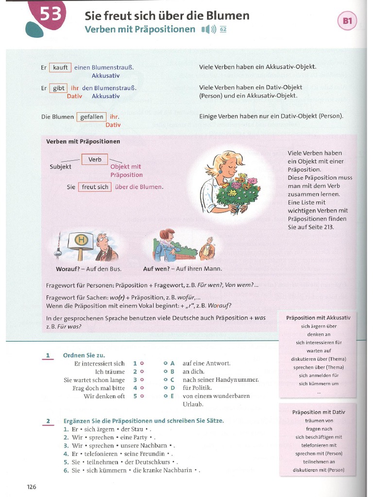 Deutsch 2V, Verben Mit Präpositionalobjekt | PDF