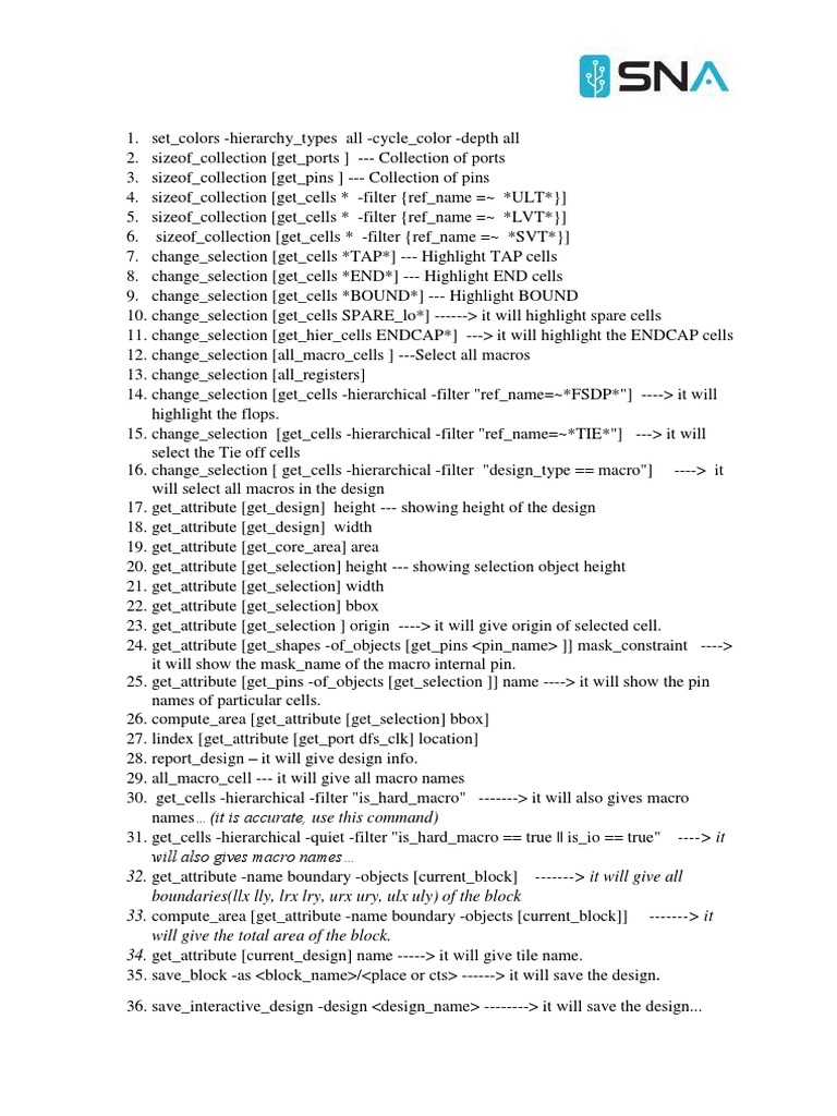 ICC2 Command Reference for VLSI Design | PDF | Electronics | Computer ...