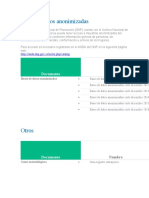 Bases de Datos Anonimizadas