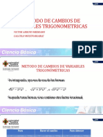 Cambio de variables trigonométricas para integrales