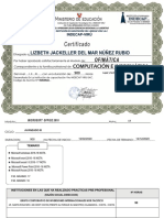 Ministerio de Educación: Certificado
