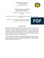 Informe Principio de Arquimides