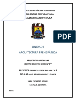 Unidad I. Arquitectura Prehispanica