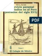 El Servicio Personal de Los Indios en El Perú (Extractos Del Siglo XVI)