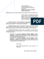 Presentación de documentos en caso de violación de domicilio y abuso de autoridad