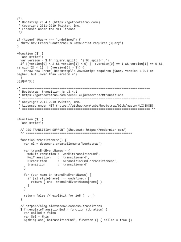 Bootstrap v3 4 1 new 1 pdf bootstrap front end framework j query