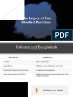 The Legacy of Two Bloodied Partitions