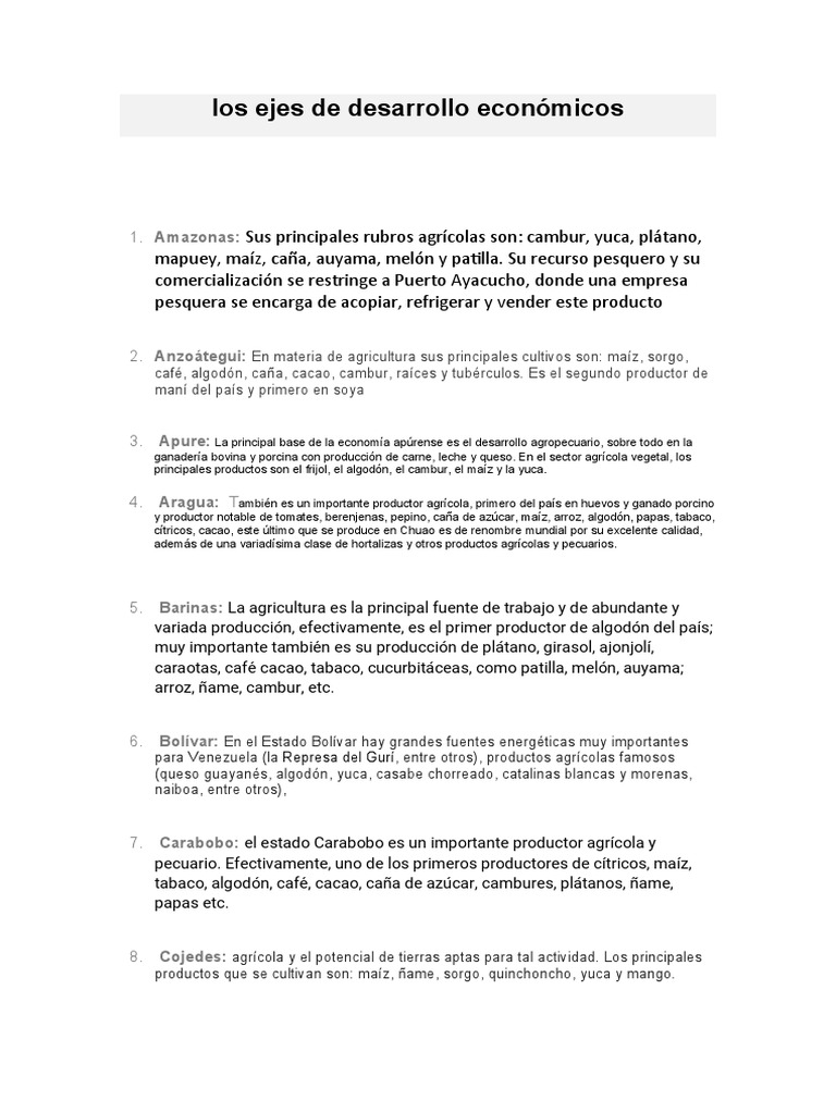Historia de Venezuela | PDF | Cultivos | Agricultura