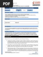 BSBSUS501 Assessment 2 - Activity 2017