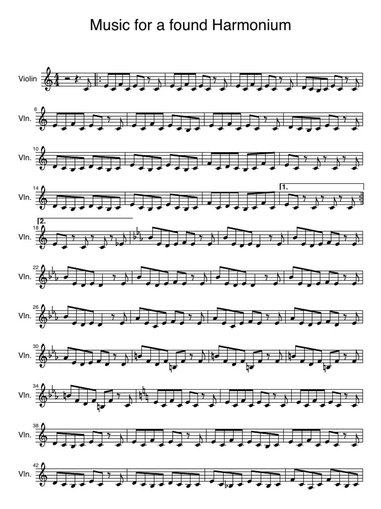 Music for a Found Harmonium