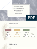 La Centralización, Descentralización y Desconcentración