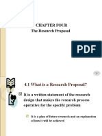 Chapter Four The Research Proposal