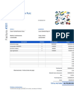 Factura Compra Activos Fijos