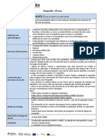 Planificação de Tarefa 1 (20 - 24 - Abril) - 9 - Ano