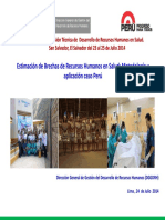 Estimacion de Brechas de Recursos Humano