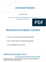 Solving Fluid Mechanics Problems with Dimensional Analysis
