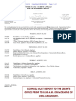 Oral Argument Schedule On August 27 2020