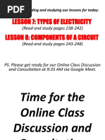 Science 5 Lessons 7 & 8 Types of Electricity & Parts of Circuit