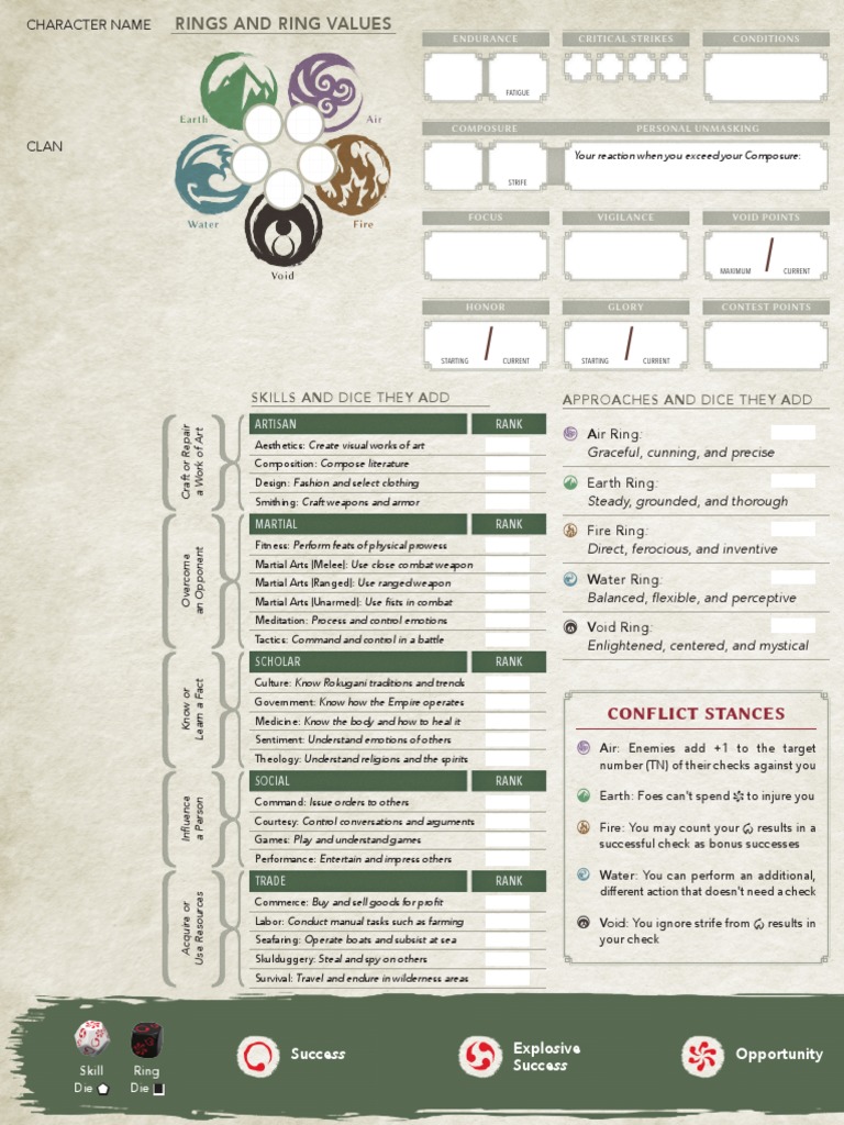 l5r Beginner Game Blank Folio | PDF | Weaponry | Leisure
