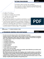 Container iNSPECTION pROCEDURE