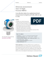 Ultrasonic Measurement Time-of-Flight Prosonic FMU42