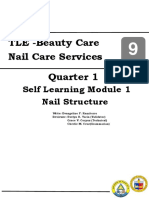 TLE - Beauty Care Nail Care Services Quarter 1: Self Learning Module 1 Nail Structure