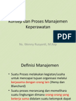 Konsep Dan Proses Manajemen Keperawatan