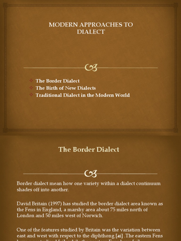 Dialect Evolution & Variation | PDF | Language Arts & Discipline