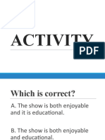 Using Parallel Structures