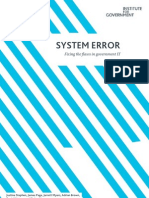 System Error: Fixing The Flaws in Government IT