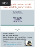 Download 20 things LIS students should know about the Library System by Michael Sensiba SN4981153 doc pdf