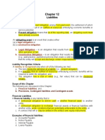 Chapter 12 Liabilities