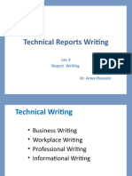 Lecture 4 - Technical Reports Writing