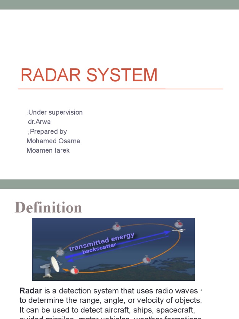 An Introduction to Radar Systems Components, Theory, Applications, and
