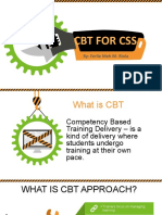 CBT For CSS: By: Ferlie Meh M. Riola