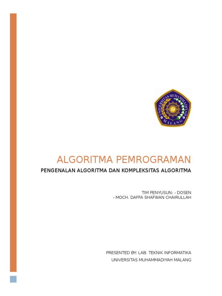Algoritma & Kompleksitas Pemrograman | PDF | Metode & Bahan Ajar ...
