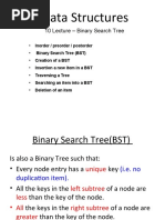 Data Structures: 10 Lecture - Binary Search Tree