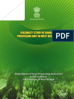 West Bengal Govt Project Report For Banana Powder Processing