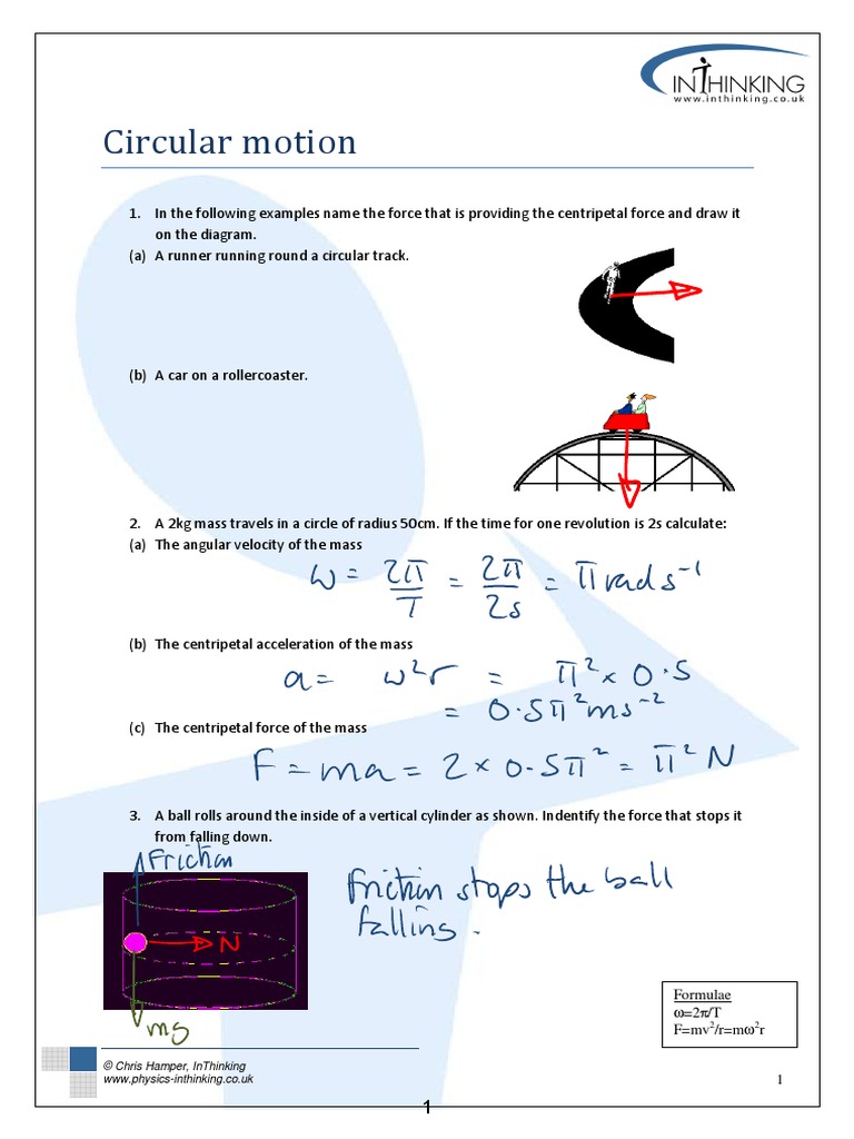 Topic 6 ALL Answers Pagenumber 1 | PDF | Acceleration | Force