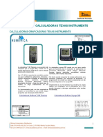 Catalogo Calculadoras Graficadoras Texas Instruments