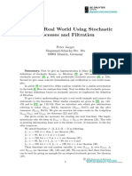 (18989934 - Formalized Mathematics) Modelling Real World Using Stochastic Processes and Filtration