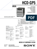 Sony HCD-GP5 Service Manual (P.N. - 987738006)