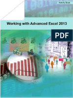 Working With Advanced Excel 2013 - Activity Book