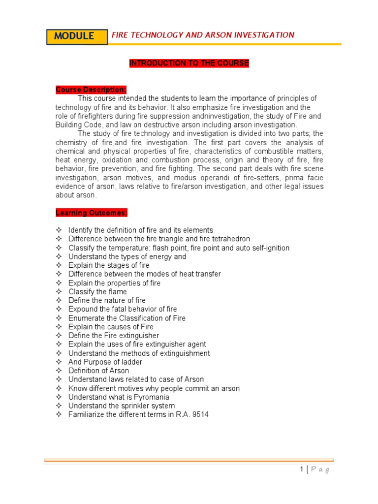 Fire Technology and Arson Investigation | PDF | Combustion | Fires