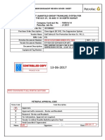 Vendor document review cover sheet
