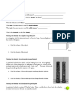 Density Worksheet 3