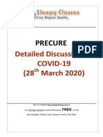 Detailed Discussion On COVID-19 (28 March 2020) : Precure