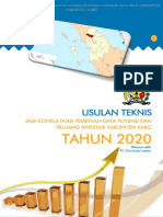 Ustek Pemetaan Data Potensi Dan Peluang Investasi Kabupaten Karo 2020